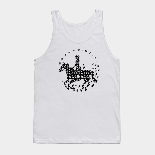 Horse rider Tank Top by Byrnsey